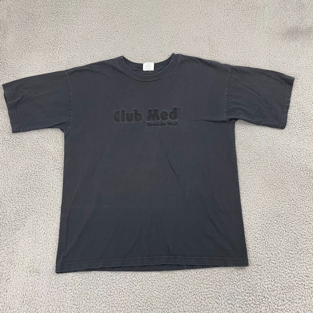 VTG Club Med Boutique Shirt Men XL Black Sonora Bay Short Sleeve‎ Tee